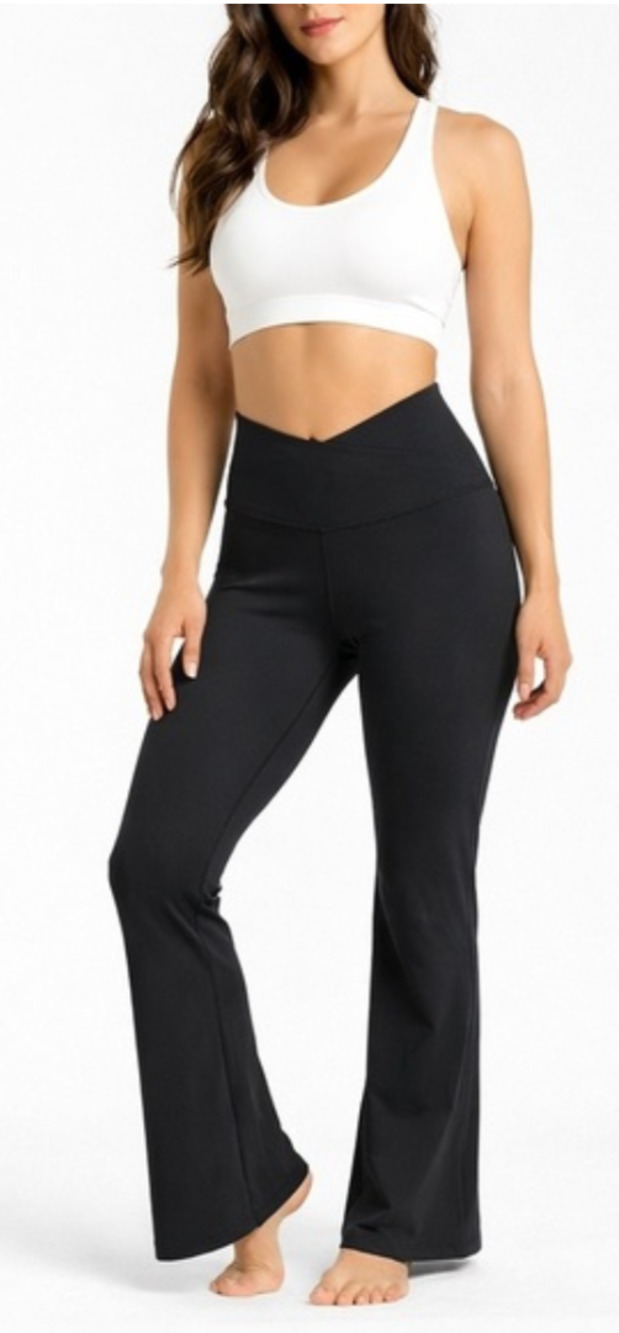 Yogalicious Black Flare Workout Pants